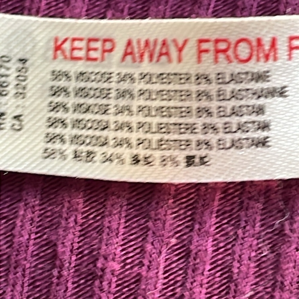 Free People Intimately Purple Ribbed Top - Picture 6 of 7